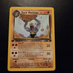 Pokemon Dark Machoke 1st Edition Team Rocket 40/82 MP - Image 1