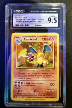 2023 POKEMON CLC-CLASSIC, CHARIZARD & HO-OH EX DECK #003 CHARIZARD, CGC 9.5 - Image 1