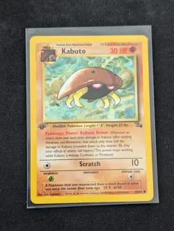 1999 Pokemon WOTC Kabuto 50/62 Fossil First Edition. - Image 1