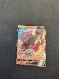 Hisuian Arcanine V - 090/195 - Pokemon Silver Tempest Ultra Rare Card NM - Image 1