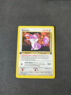 Rattata 66/82 1st Edition Team Rocket Pokemon NM/M - Image 1