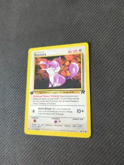 Rattata 66/82 1st Edition Team Rocket Pokemon NM/M - Image 3