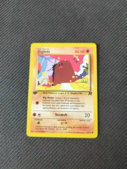 Diglett 52/82 1st Edition Team Rocket Pokemon NM/M - Image 1