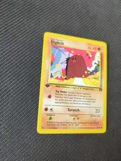 Diglett 52/82 1st Edition Team Rocket Pokemon NM/M - Image 2