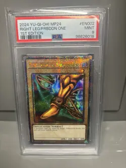 Yugioh 2024 1st Ed #EN002 Right Leg of the Forbidden One (QCR) 25th PSA 9 - Image 1