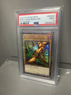 Yugioh 2024 1st Ed #EN002 Right Leg of the Forbidden One (QCR) 25th PSA 9 - Image 2