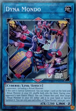 PHHY-EN050 DYNA MONDO COMMON 1ST EDITION YuGiOh CARD - Image 1