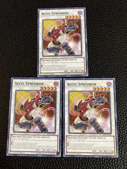 Accel Synchron (x3) LED6-EN028 Yugioh 1st Edition - Image 1