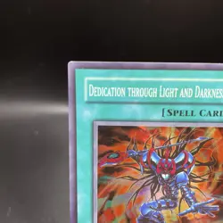 Yugioh! Dedication through Light and Darkness 1st Edition IOC-095 Super Rare LP - Image 5