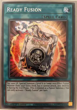 YuGiOh Ready Fusion Secret Rare 1st Edition MP22-EN163 - Image 1