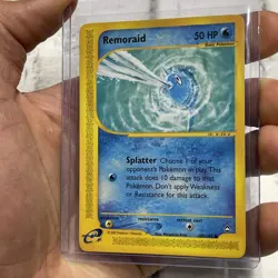 Remoraid 105/147 Aquapolis E-Reader Rare Unlimited WOTC Pokemon TCG LP/NM Card - Image 2