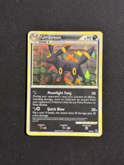 Pokemon TCG Umbreon 10/90 Holo Card Undaunted Cracked Ice Holo Mp/LP Condition - Image 1