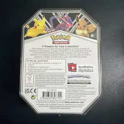 Nintendo Pokemon V Powers Tin Trading Card Game Eevee V - Eevee Tin 820650807794 - Image 2