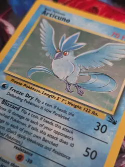 Articuno Holo Rare 2/62, 1999 Fossil WOTC Vintage Pokemon Card - Image 3