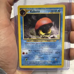 Pokemon Kabuto 56/75 Neo Discovery Regular Common Pokemon Card Vintage NM/MT TCG - Image 1