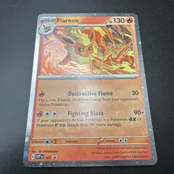 Flareon - 2025 Pokemon Holo Prismatic Evolutions Black Star Promo Card SVP 167 - Image 3