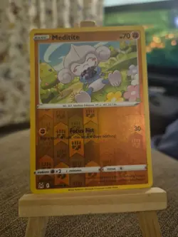 Meditite 099/196 Reverse Holo Rare Lost Origin Pokemon Cards TCG Near Mint NM - Image 1