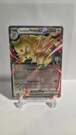 Team Rocket's Persian ex 218 Sv: Scarlet & Violet Promo Cards Holo - Image 1