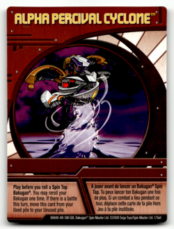 Bakugan Card - Alpha Percival Cyclone - Ability - Battle Brawlers - Image 1