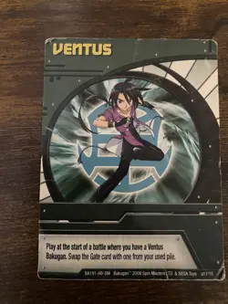 Bakugan Ability Card - Ventus 11/15a Rare Letter In Front a11/15 - Image 1