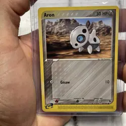 Pokemon Aron 50/109 Ruby & Sapphire E-Reader Pokemon Card LP Vintage Common TCG - Image 1