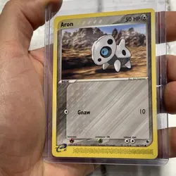 Pokemon Aron 50/109 Ruby & Sapphire E-Reader Pokemon Card LP Vintage Common TCG - Image 2