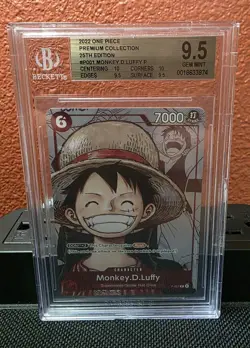 One Piece Monkey D. Luffy Premium Card Collection 25th Anniversary Eng BGS 9.5 - Image 1