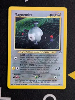 Magnemite - 7/75 - Pokemon Neo Discovery Unlimited Holo Rare Card WOTC NM - Image 1