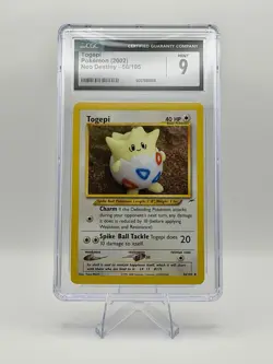 Togepi Pokemon Card 2002 Neo Destiny 55/105 CCG Grade 9 Mint - Image 1