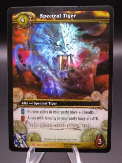 Scratched Spectral Tiger Loot Card from World of Warcraft TC - Legendsonmain - Image 1