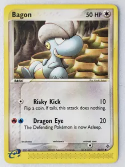 Bagon 50/97 LP - EX Dragon Pokemon Card - $2 Flat Shipping - Kouki Saitou Art - Image 1