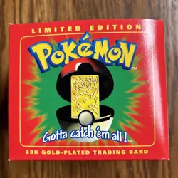 Sealed Vintage 1999 Pokemon Burger King Togepi 23k 🏆 Gold Plated Trading Card - Image 4