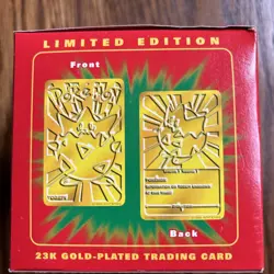Sealed Vintage 1999 Pokemon Burger King Togepi 23k 🏆 Gold Plated Trading Card - Image 5