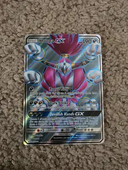 Hoopa GX Full Art - Team Up - Lightly Played Holo + Bonus Rare Card - Image 1