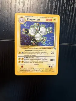 Magneton Fossil Holo Rare Pokemon TCG 11/62 Vintage 151 WOTC Unlimited Card - Image 2