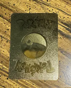Pokemon Pikachu Mega Rayquaza Gold Foil Fan Art Card - Image 2