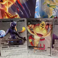 5 Mew + Mewtwo Combo Set | High Quality Pokemon Silver Foil Fan Art Cards NM - Image 2