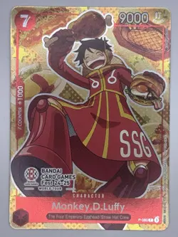 Monkey.D.Luffy P-080 Bandai Card Games Fest 24-25 Promo Near Mint NM - Image 1