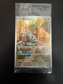 Mimikyu 075 Sv: Scarlet & Violet Promo Cards Full Art Holo SEALED Paldean Fates - Image 1