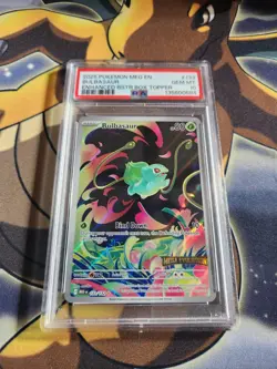PSA 10 - Bulbasaur 133/132 Stamped Box Topper Promo Pokemon TCG Mega Evolution - Image 1