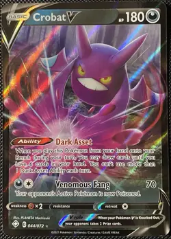 Crobat V 044/072 Shining Fates Holo - Pokemon Card - Image 1