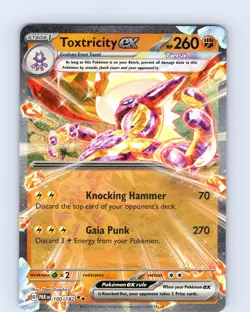 Pokemon TCG Toxtricity EX S&V Paradox Rift 100/182 Ultra Holo Double Rare NM - Image 1