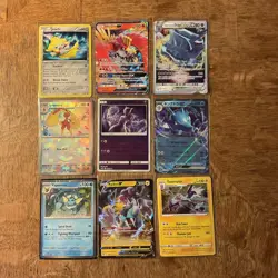 Pokemon TCG Mixed Holo Lot of 9 Cards (Jirachi Promo! Ho-Oh GX! Dialga VStar!) - Image 1