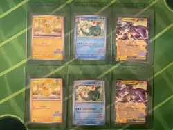 2 Sets of Pokemon TCG Illustration Contest 2024 Promo Cards (6 cards total) - A - Image 1