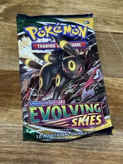 2021 Pokemon Evolving Skies Booster Pack Factory Sealed Umbreon Art NEW SEALED - Image 1
