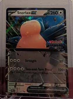 Snorlax ex 076/131 STAMPED Prismatic Evolutions Double Rare Pokemon NM - Image 1
