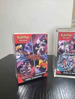 Pokemon TCG Scarlet And Violet - Assorted Booster Bundles-BONUS 2X acrylic cases - Image 2