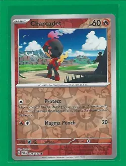 Pokemon TCG SV-Paradox Rift Charcadet #25/182 Common Reverse Holo - Image 1