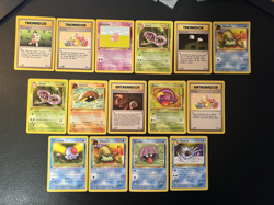 1st Edition SPANISH & PORTUGUESE Lot 15 Vintage 1999 Fossil Pokemon NEAR MINT - Image 1