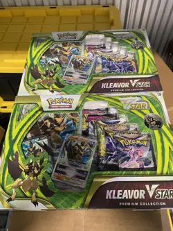 Pokemon TCG Kleavor VSTAR Premium Collection Box Fusion Strike Lot of 2 - Image 1